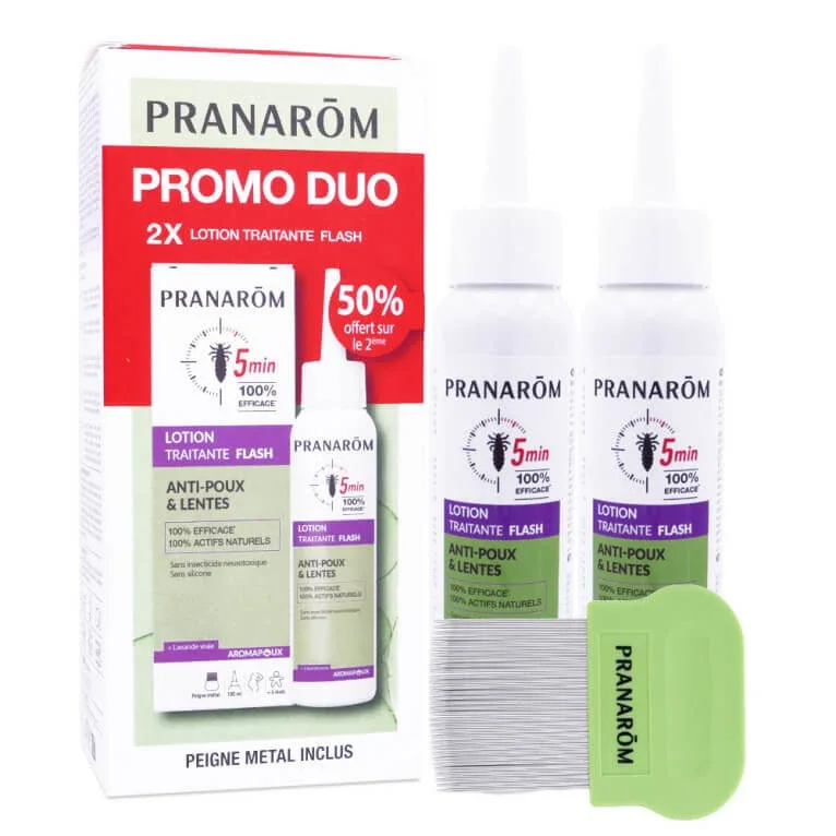 PRANAROM AROMAPOUX LOȚIUNE ANTIPĂDUCHI ȘI LĂCĂȘI SET DE 2X100ML — preț și oferte