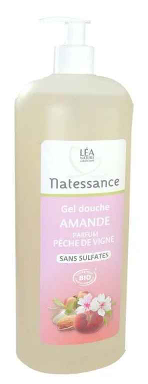 NATESSANCE GEL DE DUȘ CU MIGDALE ȘI PIERSICI DE VIȚĂ DE VIȚĂ 1L