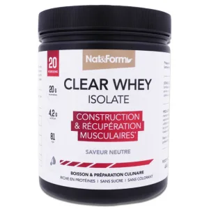 NAT & FORM CLEAR WHEY ISOLATE, AROMĂ NEUTRĂ