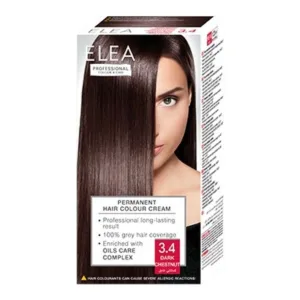 Vopsea de par 3.4 - Castaniu Inchis, Elea Professional | 123 ml