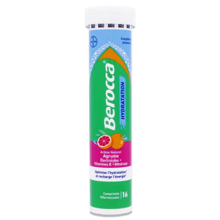 BEROCCA HIDRATARE CU AROMĂ DE CITRICE 16 COMPRIMATE EFERVESCENTE — preț și oferte