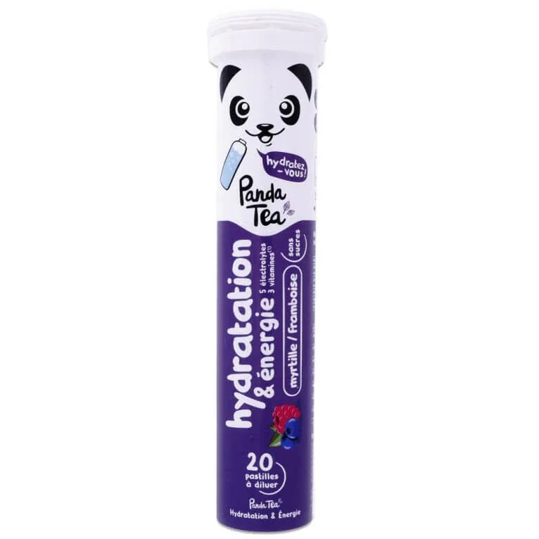 PANDA TEA HIDRATARE ȘI ENERGIE AFINE ȘI ZMEURĂ 20 TABLETE — preț și oferte