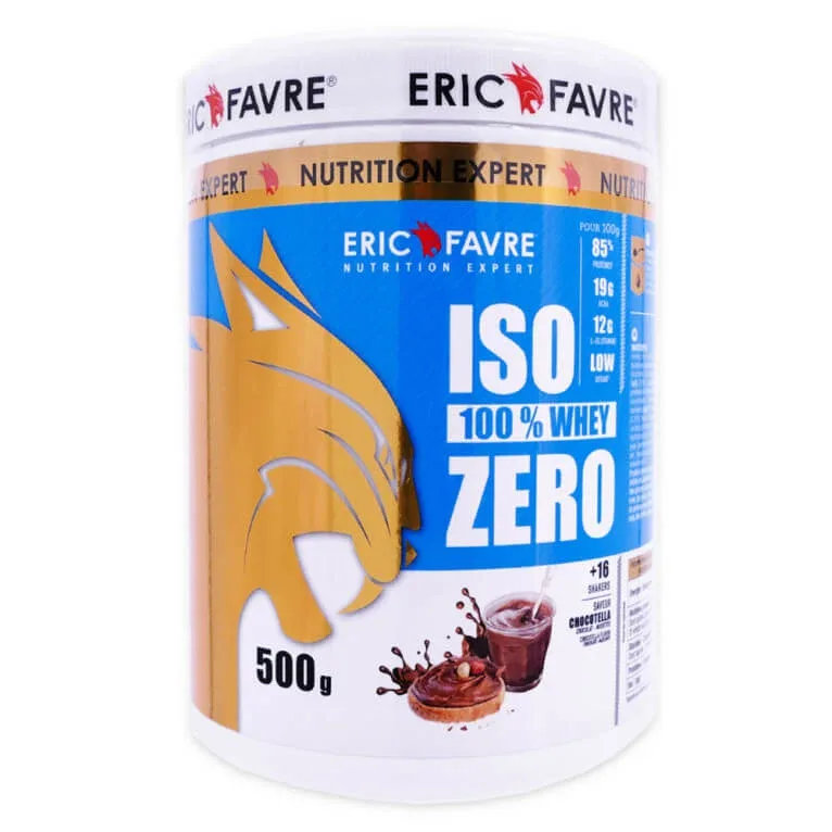 ERIC FAVRE ISO ZERO 100% WHEY, aromă de ciocolată, 500 g — preț și oferte