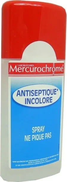 MERCUROCHROME SPRAY ANTISEPTIC INCOLOR, NU ARDE — preț și oferte