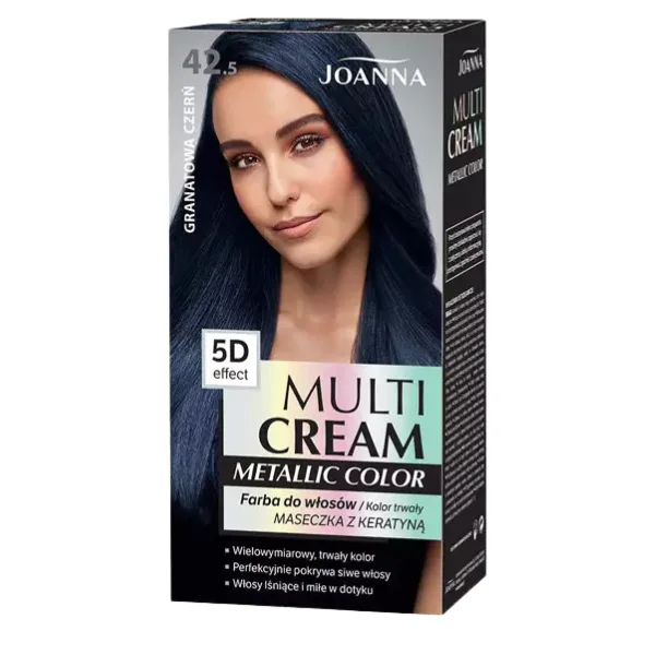 Vopsea de par 42.5 Negru albastrui Metallic Color, Joanna | 125 g — preț și oferte