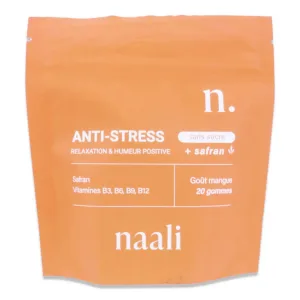 NAALI ANTI STRESS + ȘOFRAN 20 GUME CU AROMĂ DE MANGO