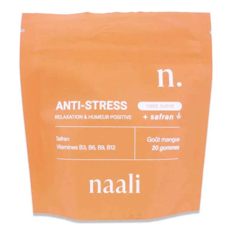 NAALI ANTI STRESS + ȘOFRAN 20 GUME CU AROMĂ DE MANGO — preț și oferte