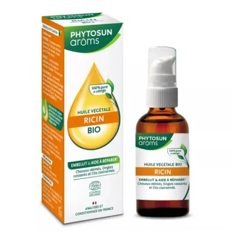 PHYTOSUN AROMS ULEI VEGETAL DE RICIN ECOLOGIC 50 ML — preț și oferte