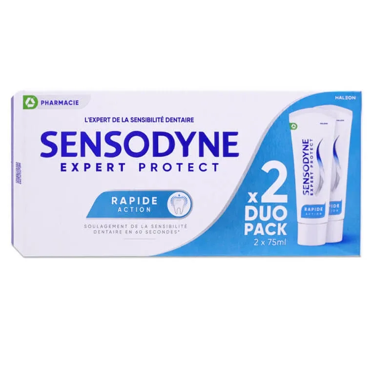 SENSODYNE PASTA DE DINȚI EXPERT PROTECT ACȚIUNE RAPIDĂ SET DE 2X75ML — preț și oferte