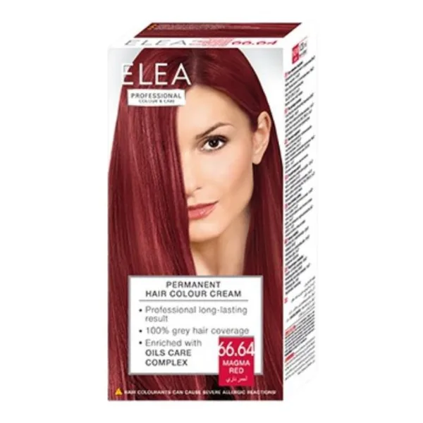Vopsea de par 66.64 - Rosu-Magma, Elea Professional | 123 ml SOLVEX COSMETICS INFINITY — preț și oferte