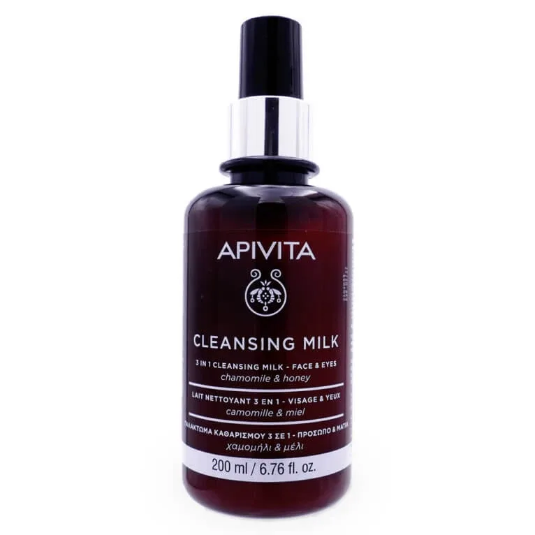 APIVITA CLEANSING MILK LAPTE DEMACHIAJ 3 ÎN 1 200 ML — preț și oferte