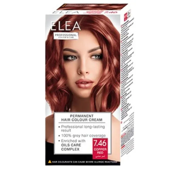 Vopsea de par 7.46 - Roscat-Aramiu , Elea Professional | 123 ml SOLVEX COSMETICS INFINITY — preț și oferte