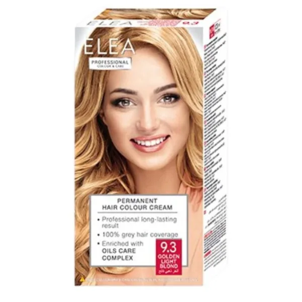 Vopsea de par 9.3 - Blond-Auriu deschis , Elea Professional | 123 ml SOLVEX COSMETICS INFINITY — preț și oferte