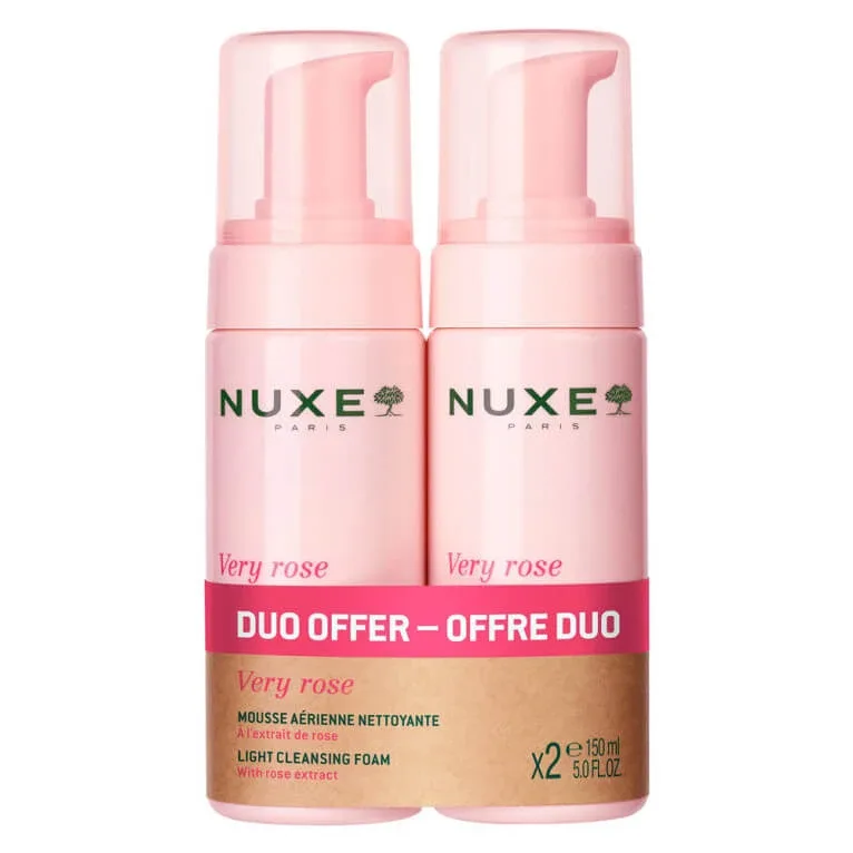 NUXE VERY ROSE SPUMĂ AERIANĂ SET DE 2X150ML — preț și oferte