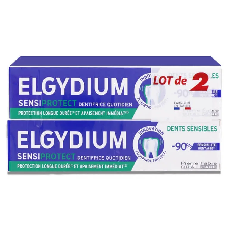 ELGYDIUM SENSIPROTECT PASTA DE DINȚI PENTRU UTILIZARE ZILNICĂ 2X75ML — preț și oferte