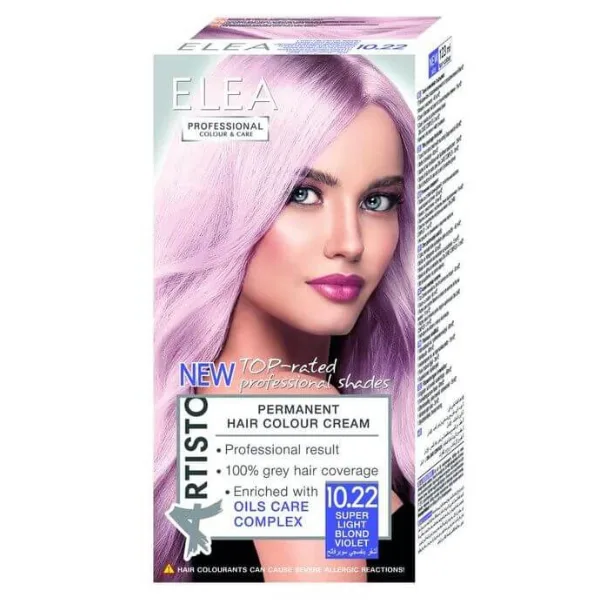 Vopsea de par Artisto 10.22 - Super Blond-Deschis Violet, Elea Professional | 123 ml SOLVEX COSMETICS INFINITY — preț și oferte