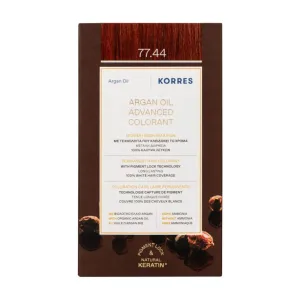KORRES VOPSEA DE PĂR CU ULEI DE ARGAN 77.44 BLOND CU NUANȚĂ INTENSĂ DE CUPRU