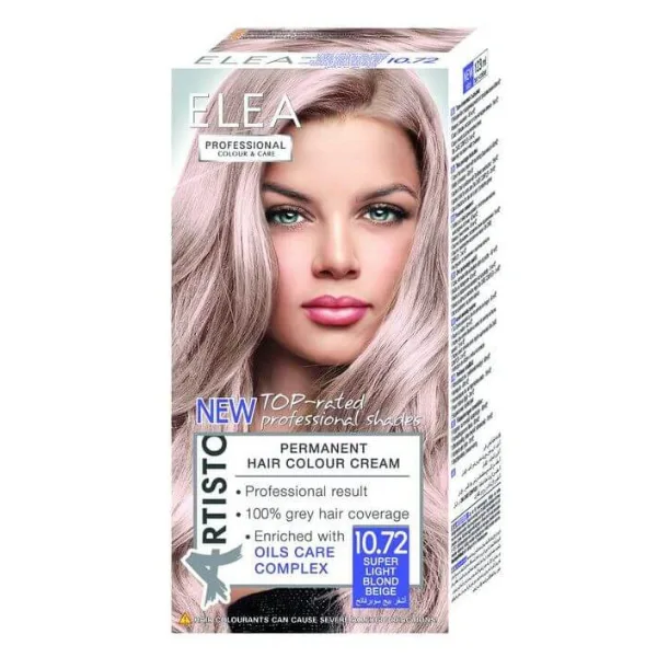 Vopsea de par Artisto 10.72 - Super Blond-Deschis Bej, Elea Professional | 123 ml SOLVEX COSMETICS INFINITY — preț și oferte