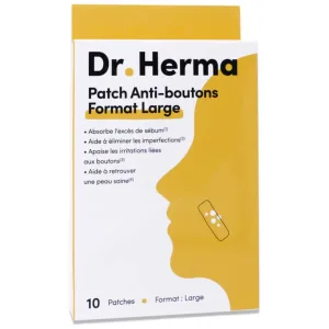 DR HERMA 10 plasturi anti-acnee, format mare