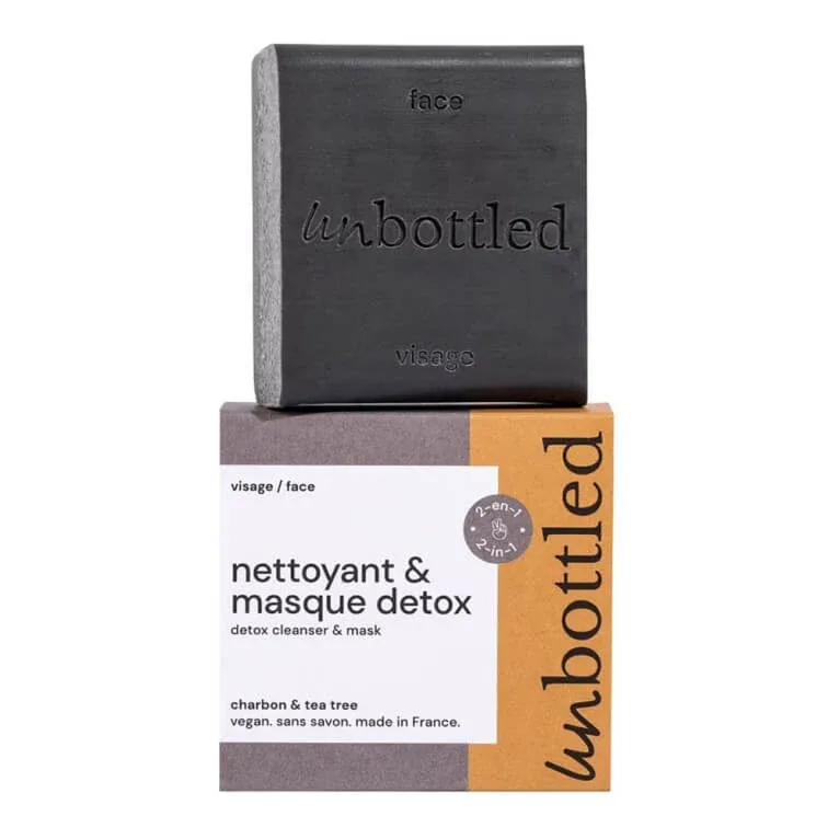 UNBOTTLED PRODUS DE CURĂȚARE ȘI MASCĂ DETOX VEGANĂ FĂRĂ SĂPUN 90G — preț și oferte