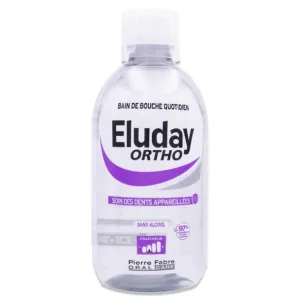 ELUDAY ORTHO APĂ DE GURĂ PENTRU UTILIZARE ZILNICĂ, PENTRU DINȚI CU APARAT ORTODONTIC, 500 ML