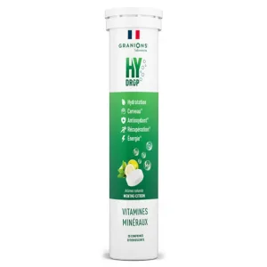 GRANIONS HYDROP MENTĂ-LĂMÂIE 20 COMPRIMATE EFERVESCENTE