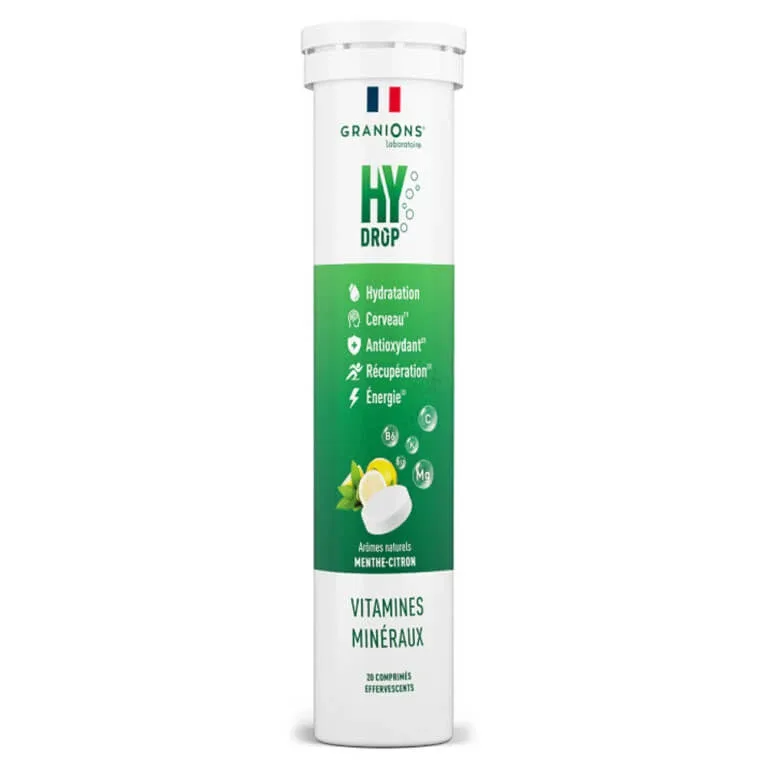 GRANIONS HYDROP MENTĂ-LĂMÂIE 20 COMPRIMATE EFERVESCENTE — preț și oferte