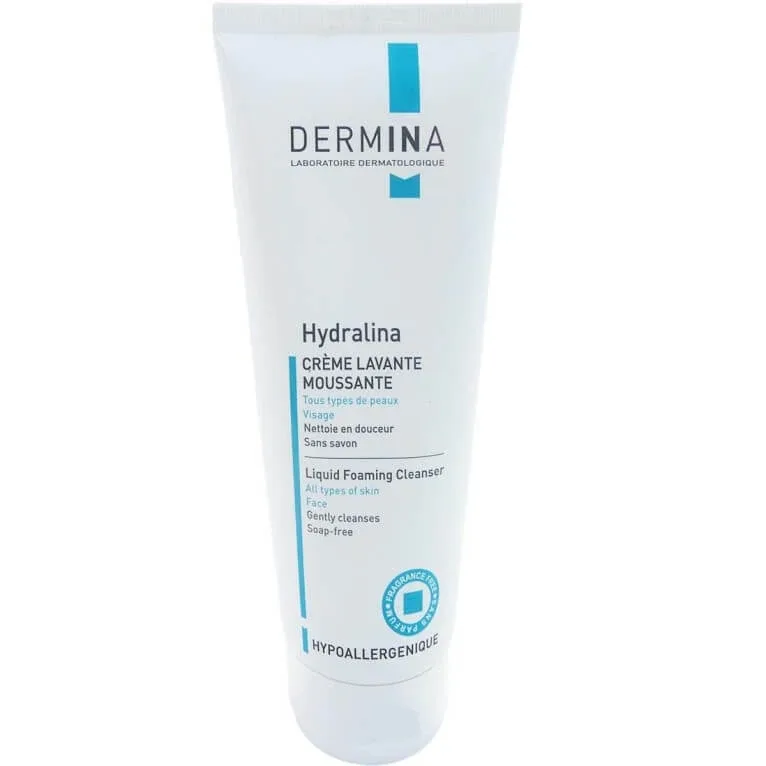 DERMINA HYDRALINA CREMĂ DE CURĂȚARE SPUMOASĂ 200 ML — preț și oferte