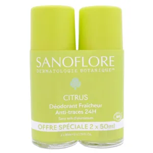 SANOFLORE BIO DEZODORANT PROASPĂTARE CITRICĂ SET DE 2X50ML