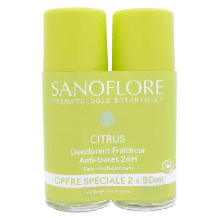 SANOFLORE BIO DEZODORANT PROASPĂTARE CITRICĂ SET DE 2X50ML — preț și oferte