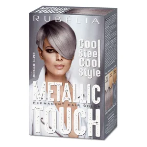 Vopsea de par METALLIC TOUCH- Metallic Silver, Rubella | 115 ml