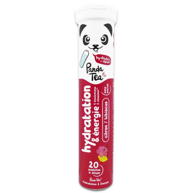 PANDA TEA HIDRATARE ȘI ENERGIE LĂMÂIE ȘI HIBISCUS 20 TABLETE — preț și oferte