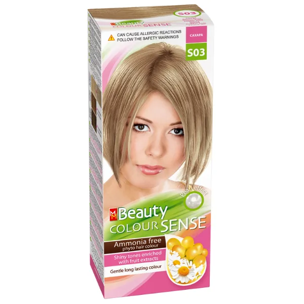 Vopsea de par S03 - Blond Nisipiu, MM Beauty Colour Sense SOLVEX COSMETICS INFINITY — preț și oferte
