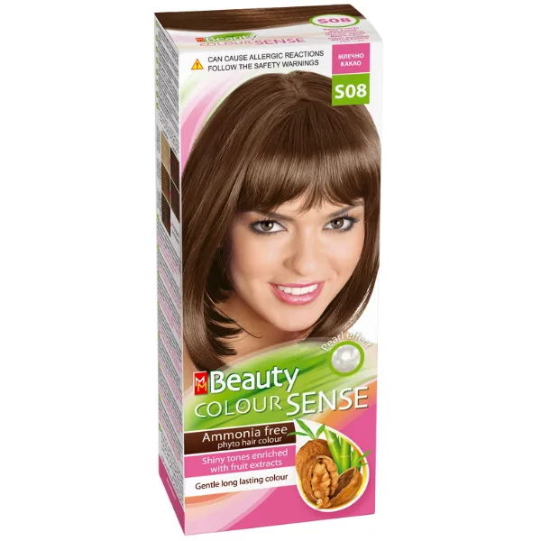 Vopsea de par S08 - Cacao cu Lapte, MM Beauty Colour Sense SOLVEX COSMETICS INFINITY — preț și oferte