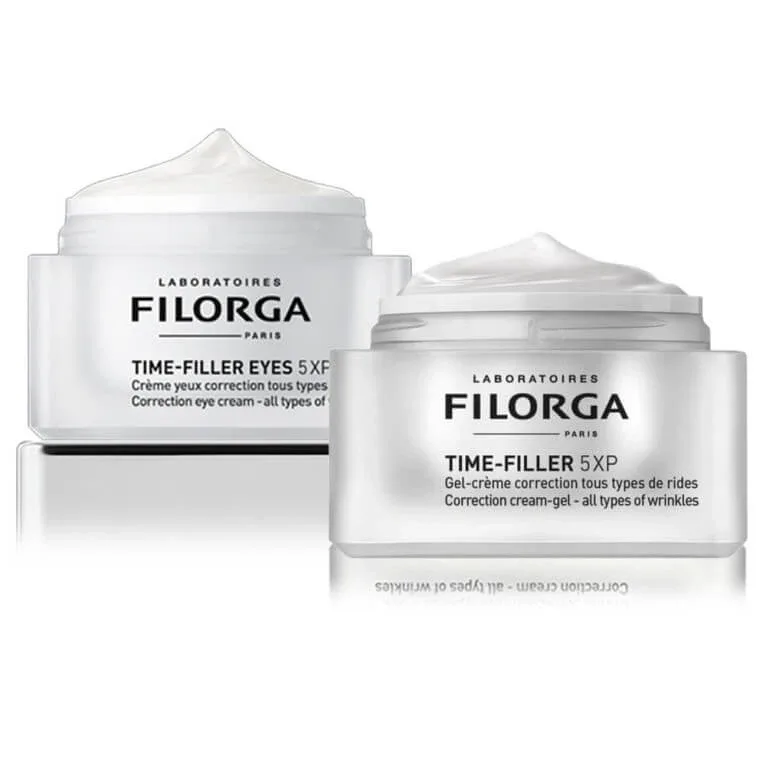 PACHET FILORGA TIME-FILLER 5XP GEL-CREMĂ CORECTIVĂ 50 ML + TIME FILLER EYES 15 ML — preț și oferte