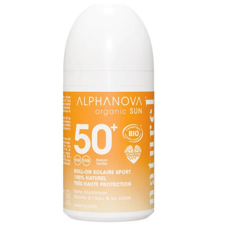 ALPHANOVA BIO ROLL-ON DE PROTECȚIE SOLARĂ PENTRU SPORT SPF50+ NATURAL 50G — preț și oferte