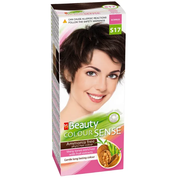 Vopsea de par S17 - Espresso, MM Beauty Colour Sense SOLVEX COSMETICS INFINITY — preț și oferte