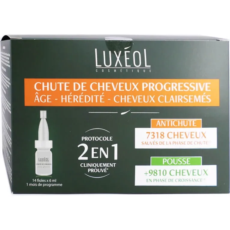 LUXEOL CĂDERE PROGRESIVĂ A PĂRULUI 2 ÎN 1 14X6ML — preț și oferte