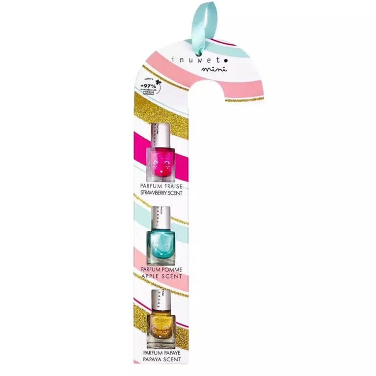 INUWET MINI SET „SUCRE D'ORGE” CU 3 LACURI DE UNGHII — preț și oferte