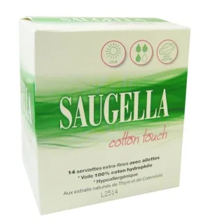 SAUGELLA COTTON TOUCH 14 prosoape extra-subțiri