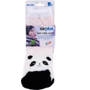 AIRPLUS ALOE CABIN ȘOSETE PENTRU COPII HIDRATANTE PANDA 28-36