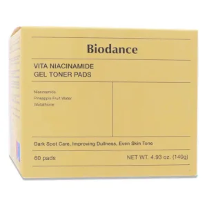 BIODANCE VITA NIACINAMIDĂ GEL TONER PENTRU STRĂLUCIRE 60 DE PLASTURI