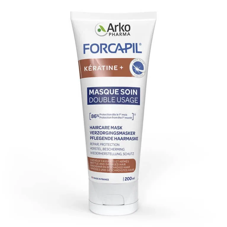 ARKOPHARMA FORCAPIL KERATINE+ MASCĂ DE ÎNGRIJIRE CU DUBLA FUNCȚIE 200 ml — preț și oferte