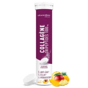 GRANIONS TRIPEPTIDE DE COLAGEN 1000 MG AROMĂ TROPICALĂ 10 COMPRIMATE