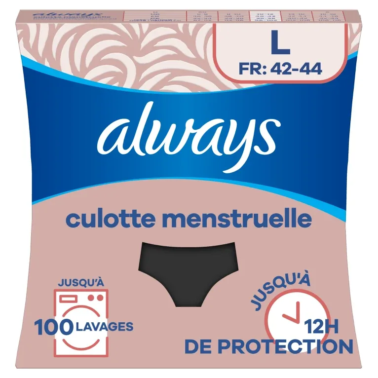 ALWAYS CHILOȚI MENSTRUALI PENTRU FLUX MEDIU-ABUNDENT, MĂRIME L 42-44 — preț și oferte
