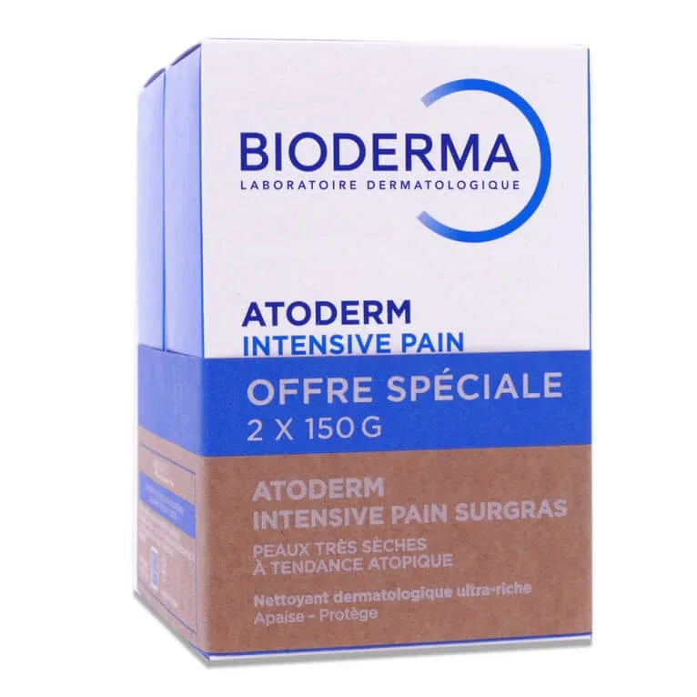 BIODERMA ATODERM INTENSIVE, SĂPUN HIDRATANT, PACHET DE 2 X 150 G — preț și oferte