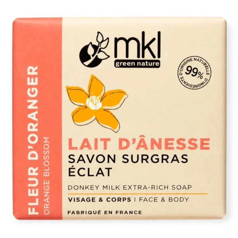 MKL LAPTE DE MĂGARĂ SĂPUN HIDRATANT CU STRĂLUCIRE DE FLORI DE PORTOCAL 100G — preț și oferte