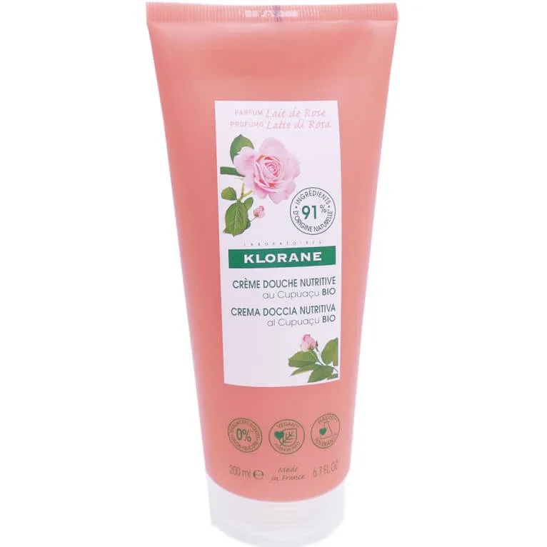 KLORANE CREMĂ DE DUȘ NUTRITIVĂ CU LAPTE DE TRANDAFIR 200 ML — preț și oferte