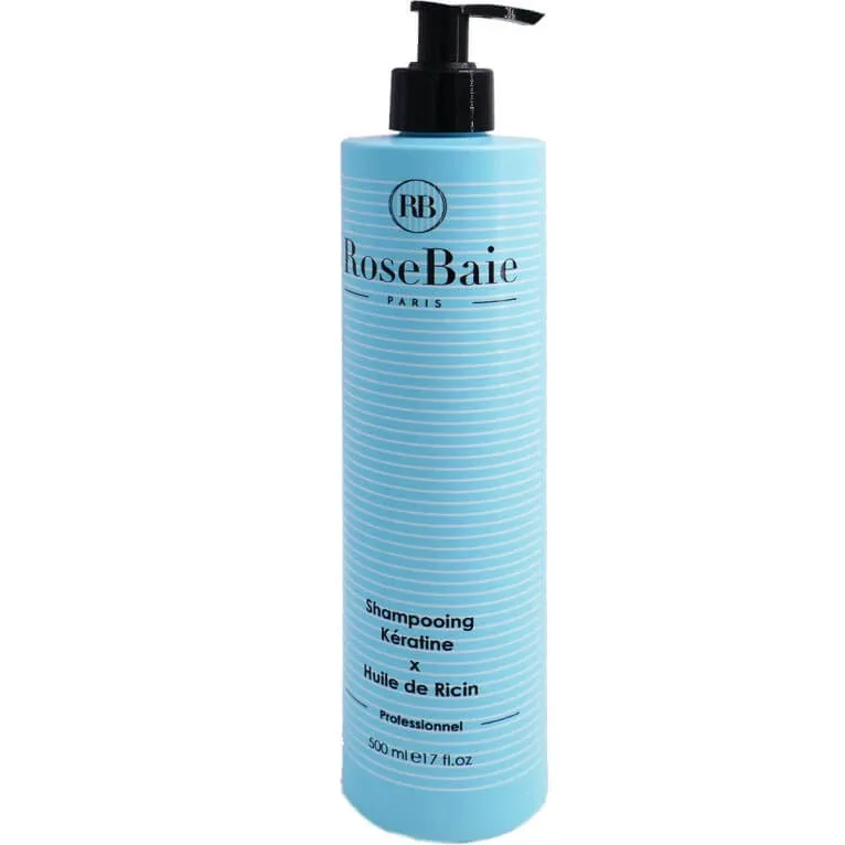ȘAMPON CU TRANDAFIR DE PĂDURE, KERATINĂ ȘI ULEI DE RICIN 500 ML — preț și oferte