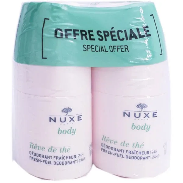 NUXE BODY REVE DE THE DEODORANT PROASPĂT 2X50ML — preț și oferte